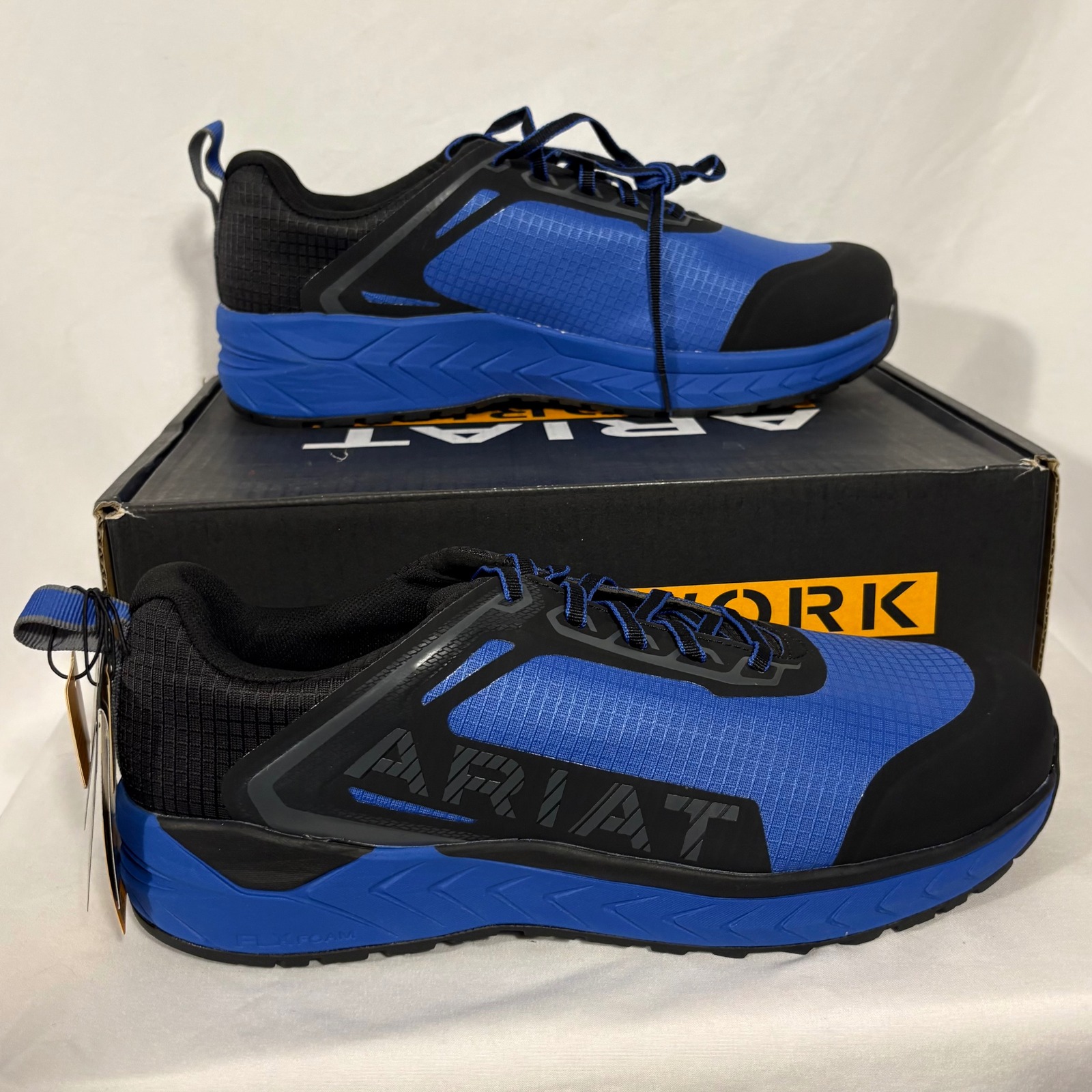Ariat Men's Outpace Day One Safety Comp Toe Work Shoe Baltic Blue Black